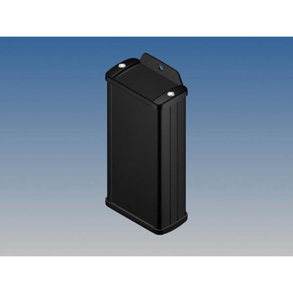 BOÎTIER EN ALUMINIUM - NOIR - 125 x 59.9 x 30.9 mm - avec bride