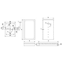 COFFRET RFI "LOW MODULAR" - 82.5 x 68 x 17mm