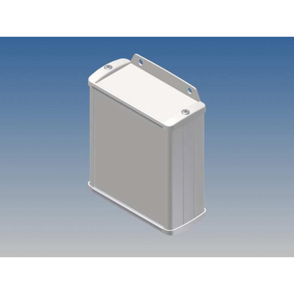 BOÎTIER EN ALUMINIUM - BLANC - 100 x 85.8 x 36.9 mm - avec bride