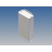 BOÎTIER EN ALUMINIUM - BLANC - 160 x 85.8 x 36.9 mm - avec bride