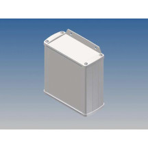 BOÎTIER EN ALUMINIUM - BLANC - 110 x 105.9 x 45.8 mm - avec bride