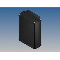 BOÎTIER EN ALUMINIUM - NOIR - 145 x 105.9 x 45.8 mm - avec bride