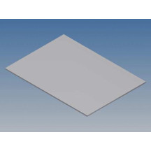 PANNEAU EN ALUMINIUM POUR 10003 / MC 22 - ARGENT - 77 x 55 x 1 mm