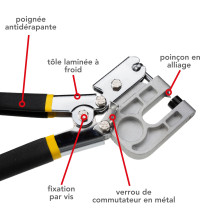 Pince à sertir pour profilés