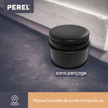 Butée de porte - 9 x 7,5 cm - 1,1 kg - noir