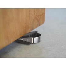 Cale de porte - Lot de 2 - 12 x 3 x 4,9 cm - Noir