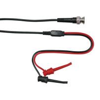 CÂBLE COAXIAL 1m - BNC MÂLE + 2 GRIP-TEST MINIATURES