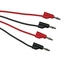 CORDONS DE CONNEXION 100cm - 4mm - 2 pcs - 30 V / 6 A