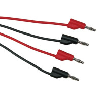 CORDONS DE CONNEXION 100cm - 4mm - 2 pcs - 30 V / 6 A