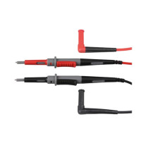 JEU DE CORDONS DE MESURE EN PVC, CAT  IV - 10A - 2mm/4mm - LONGUEUR 100 cm
