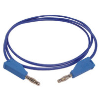 CORDONS DE MESURE (FICHE BANANE 4mm) / BLEU - 3A/30V