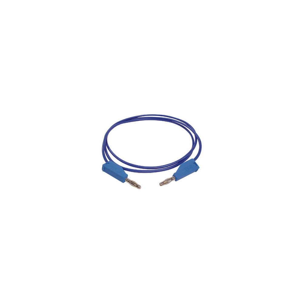 CORDONS DE MESURE (FICHE BANANE 4mm) / BLEU - 3A/30V