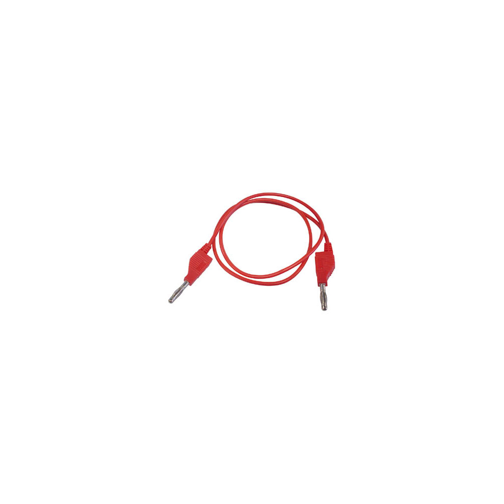 CORDONS DE MESURE (FICHE BANANE 4mm) / ROUGE