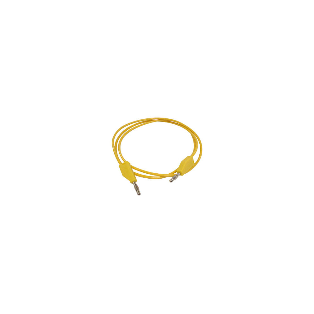 CORDONS DE MESURE (FICHE BANANE 4mm) / JAUNE