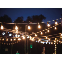 TUYA LED - 15 m - 15 lampes blanches - càble noir - smart