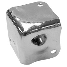 COIN DE PROTECTION POUR ENCEINTES, BLANC METALLIQUE, 38 x 38mm x 90°