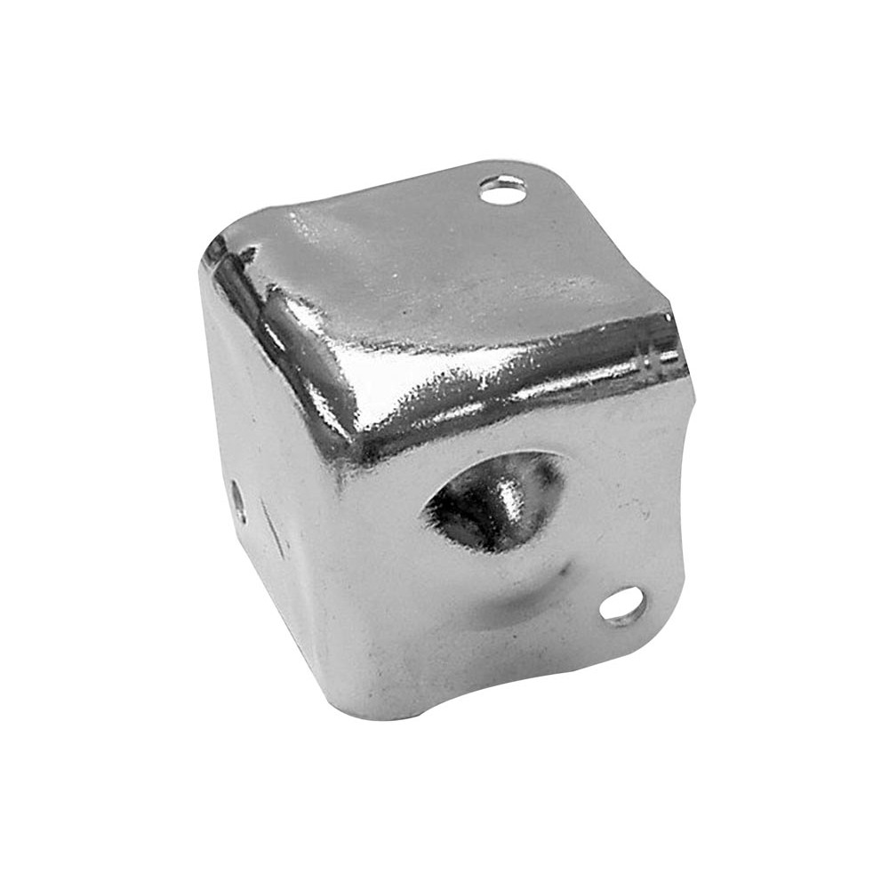 COIN DE PROTECTION POUR ENCEINTES, BLANC METALLIQUE, 38 x 38mm x 90°