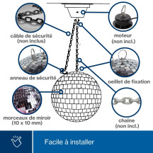 Boule à facettes, Ø 30 cm