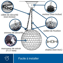 Boule à facettes, Ø 50 cm