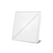 module de commande Edge Lit avec 2 touches tactiles, pur blanc mat