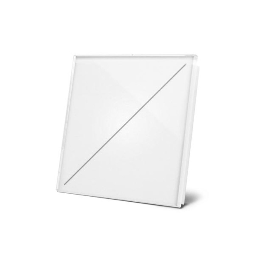 module de commande Edge Lit avec 2 touches tactiles, pur blanc mat