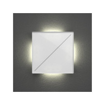 module de commande Edge Lit avec 2 touches tactiles, pur blanc mat