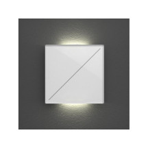 module de commande Edge Lit avec 2 touches tactiles, pur blanc mat