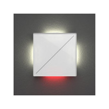 module de commande Edge Lit avec 2 touches tactiles, pur blanc mat