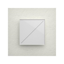 module de commande Edge Lit avec 2 touches tactiles, pur blanc brillant