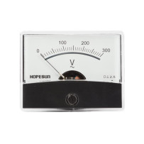 Voltmètre analogue de tableau 300V CA / 60 x 47mm