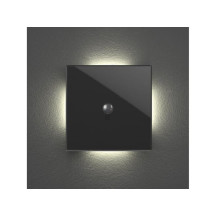 module de commande Edge Lit avec détecteur de mouvement et de crépuscule, noir mat