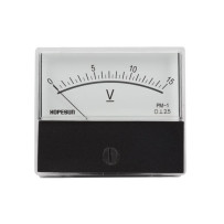 Voltmètre analogue de tableau 15V CC / 70 x 60mm