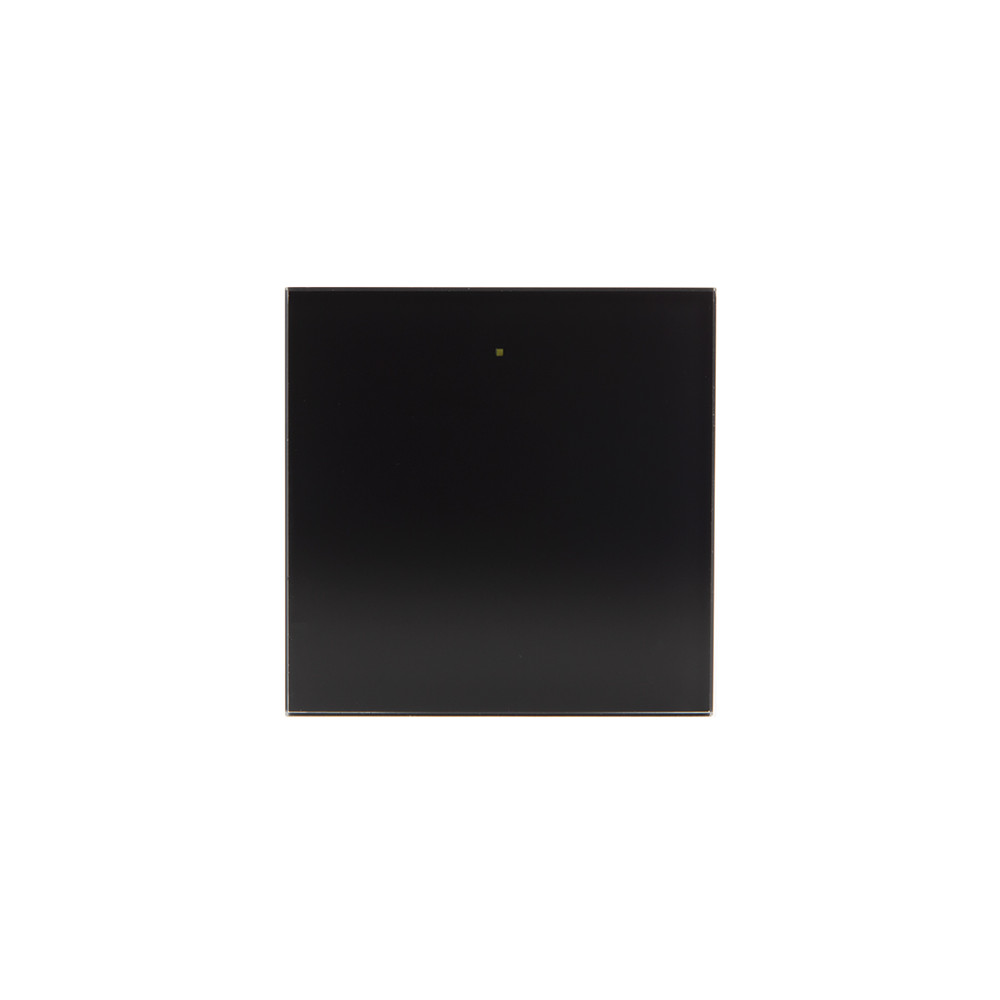 Module de commande en verre avec 1 touche tactile (version noire)