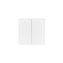 Module de commande en verre avec 2 touches tactiles (version blanche)