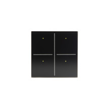 Module de commande en verre avec 4 touches tactiles (version noire)