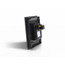 Module de commande en verre avec 4 touches tactiles et détecteur de mouvement et de crépuscule intégré (version noire)