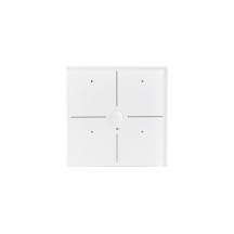 Module de commande en verre avec 4 touches tactiles et détecteur de mouvement et de crépuscule intégré (version blanche)