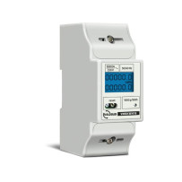 compteur d'énergie monophasé pour rail DIN, 5 (80) A, connectable à VMB7IN