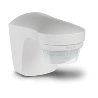 détecteur de mouvement et de crépuscule avec capteur de température pour l'extérieur, blanc