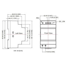 Alimentation sur rail DIN de Velbus 15VDC - 4A