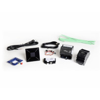 Pack d'introduction Velbus incl. module de commande en verre noir avec écran OLED.