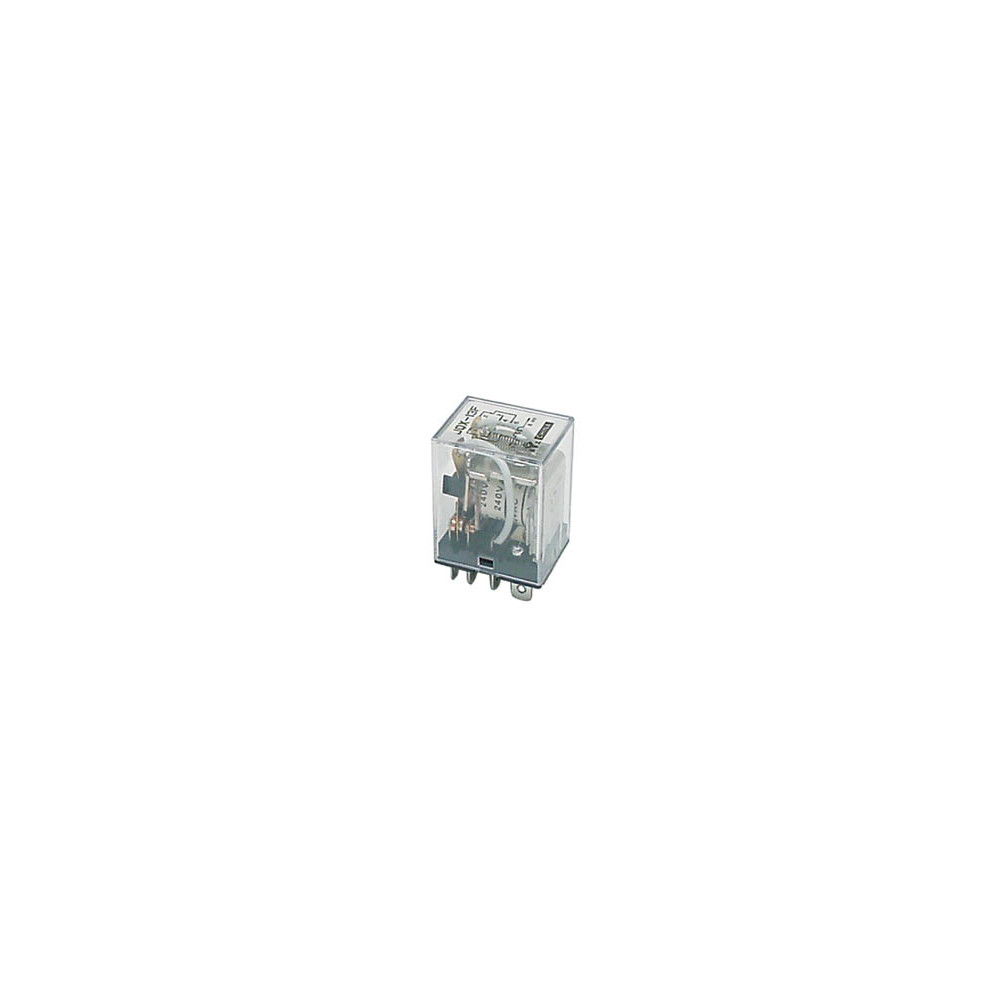 RELAIS HAUTE PUISSANCE 10A/24VCC-220VCA 2 x REPOS-TRAVAIL 12Vcc