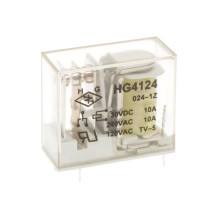 RELAIS VERTICAL 10A/30VCC-220VCA 1 x REPOS-TRAVAIL 24Vcc