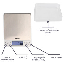 Mini balance de précision numérique - 500 g / 0.01 g