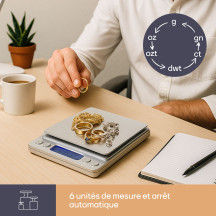 Mini balance de précision numérique - 500 g / 0.01 g