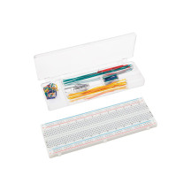 PLATINE D'EXPÉRIMENTATION SANS SOUDURE - 830 POINTS DE CONNEXION + FILS DE RACCORDEMENT - 140 pcs