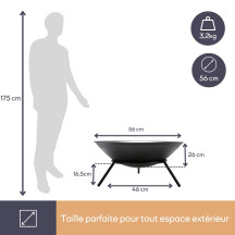Brasero - diamètre 56 cm