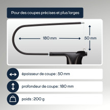 Coupe-mousse en polystyrène alimenté par batterie