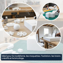 Coupe-mousse en polystyrène alimenté par batterie