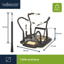 Troisième Main avec 4 Bras et Support d'Étain à Souder